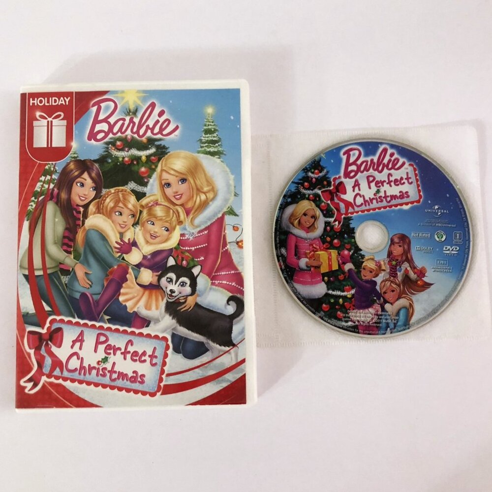Barbie A Perfect Christmas DVD 2011 Mattel English French Spanish Musical Anime